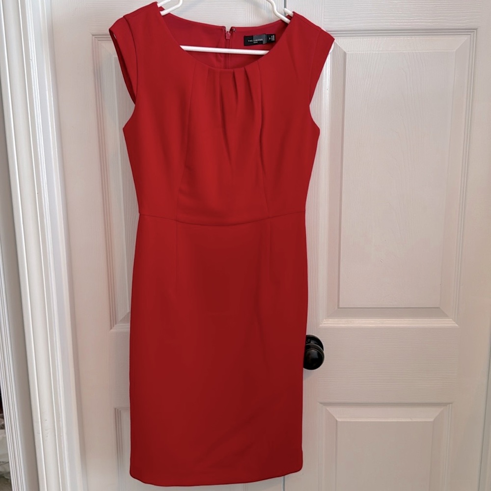 Red pencil dress